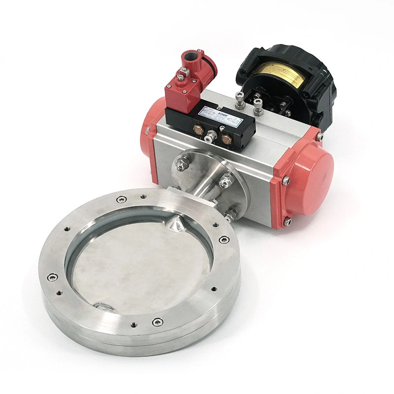 Injap Rama-rama Wafer Pneumatik Sanitari 316