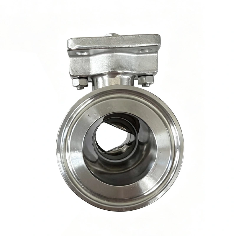 Manual Sanitari 30° 45° 60° Injap Bola V-Port